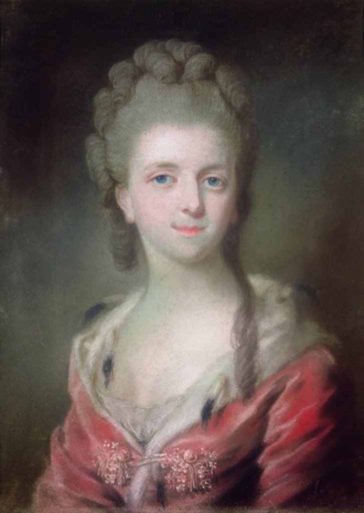 Detail of A Princess from the House of Bourbon by French School