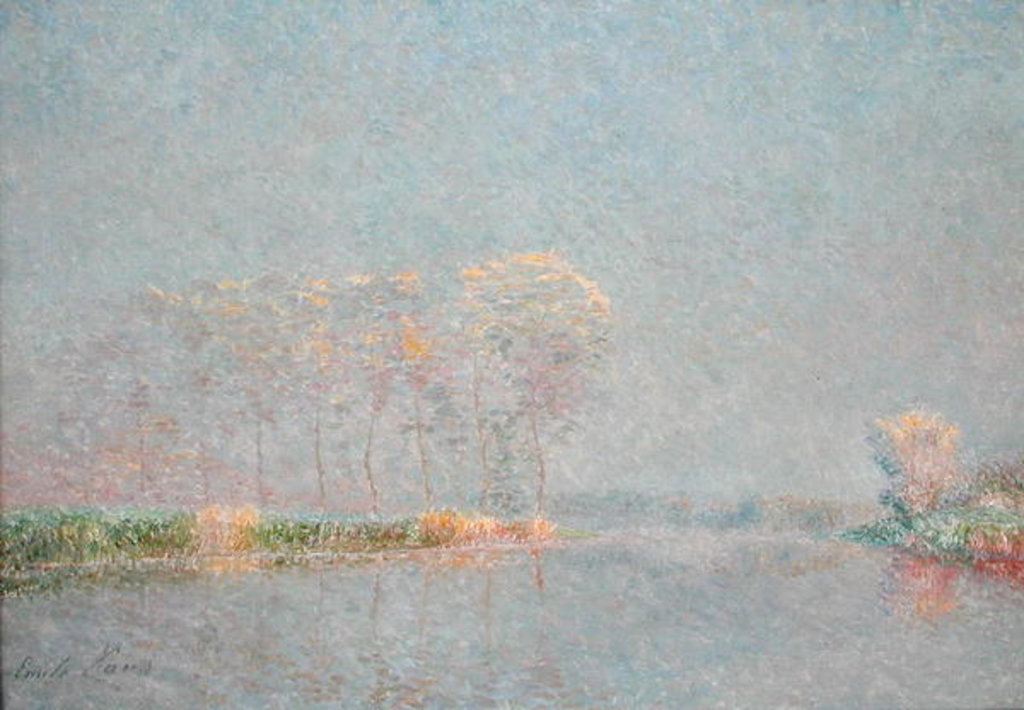 Detail of Fog on the Lys by Emile Claus