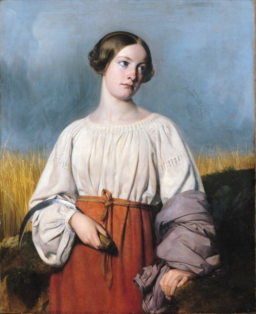 Detail of Harvester Holding her Sickle by Alexandre-Jean-Baptiste Hesse