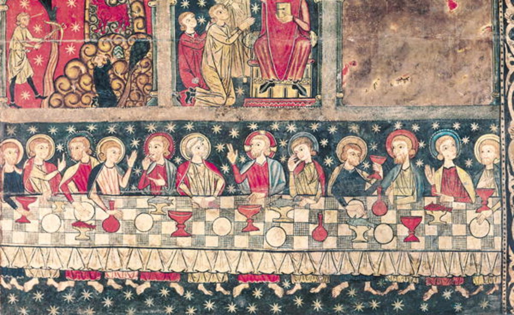 Detail of Altar frontal of St. Michael by Spanish School