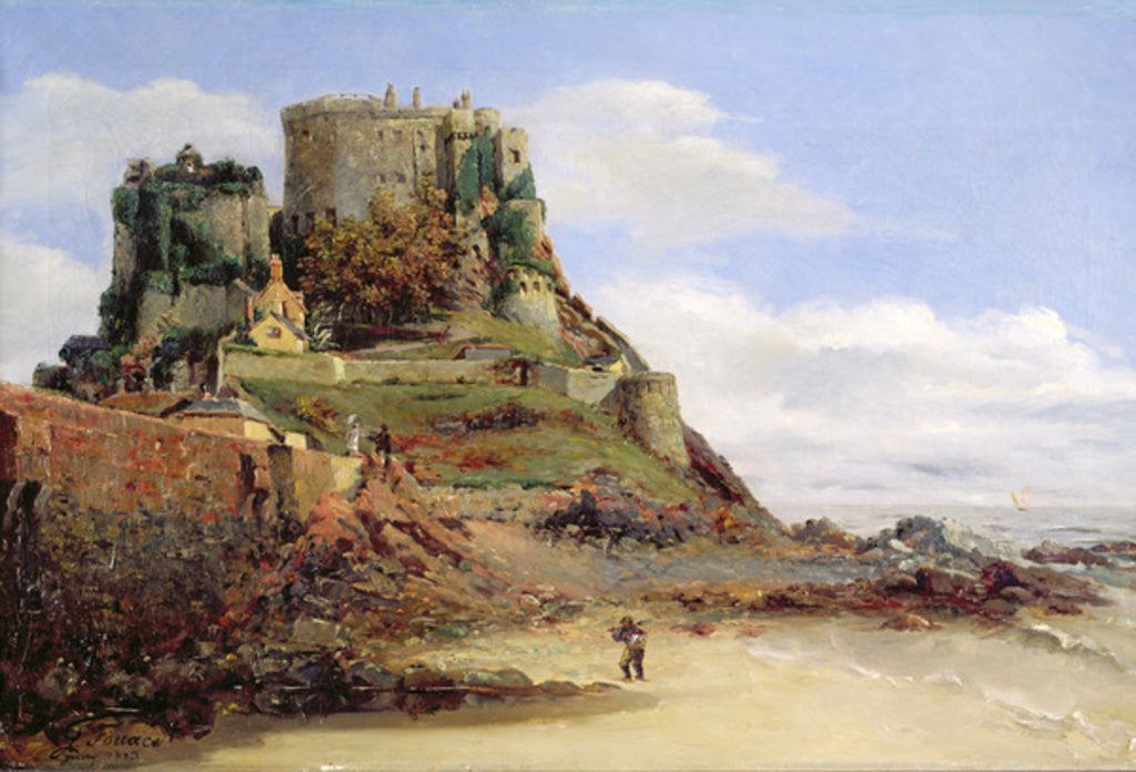 Detail of View of Jersey by Guillaume Romain Fouace