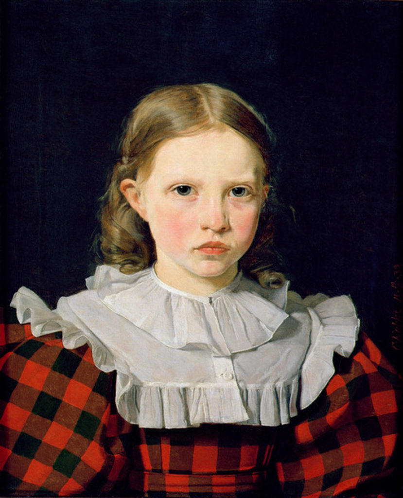 Detail of Portrait of Adolphine Kobke by Christen Schjellerup Kobke