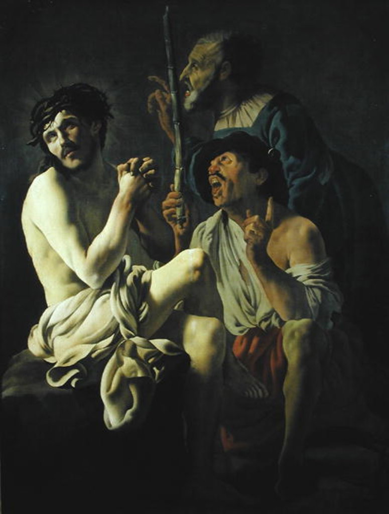 Detail of The Mocking of Christ by Hendrick Ter Brugghen