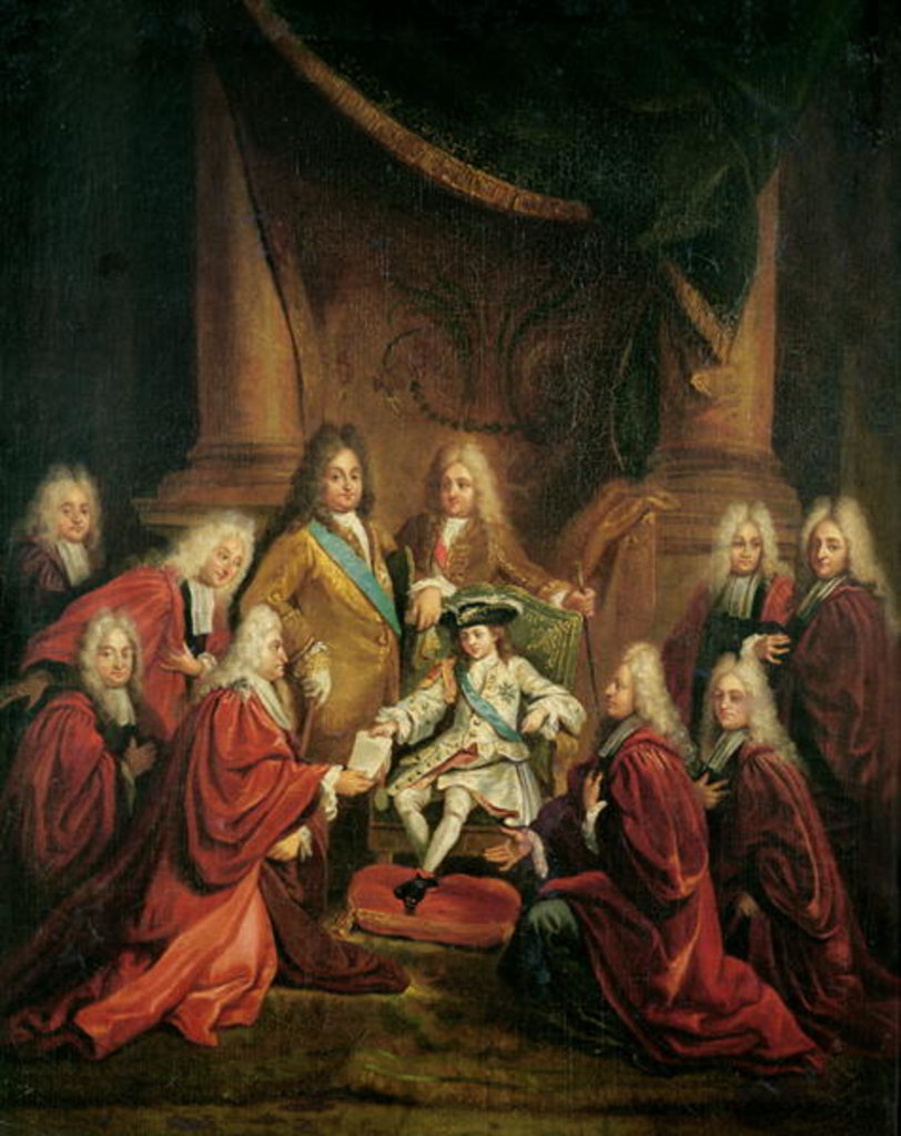 Detail of Louis XV Granting Patents of Nobility to the Municipal Body of Paris by Louis de the Younger Boulogne