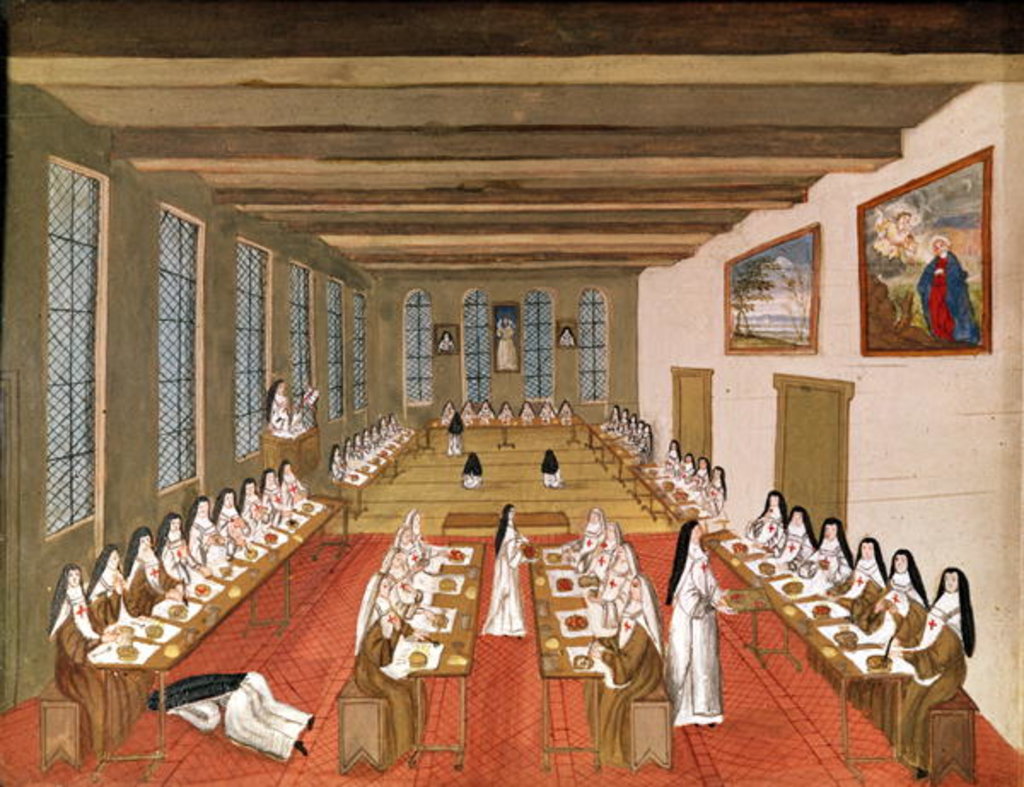 Detail of View of the Refectory by Louise Madelaine Cochin