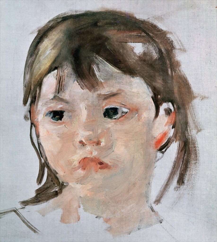 Detail of Head of a Young Girl by Mary Stevenson Cassatt