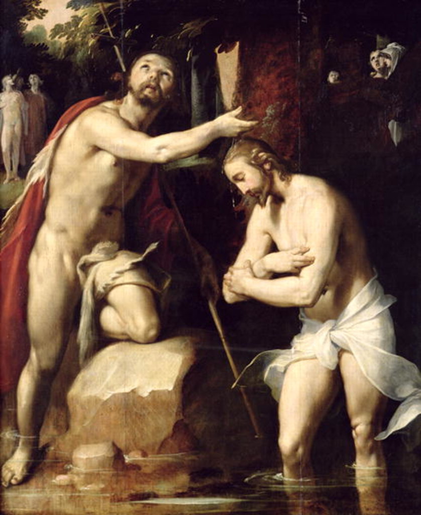 Detail of The Baptism of Christ by Cornelis Cornelisz. van Haarlem