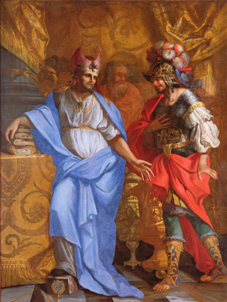 Detail of Meeting between Abraham and Melchizedek by French School