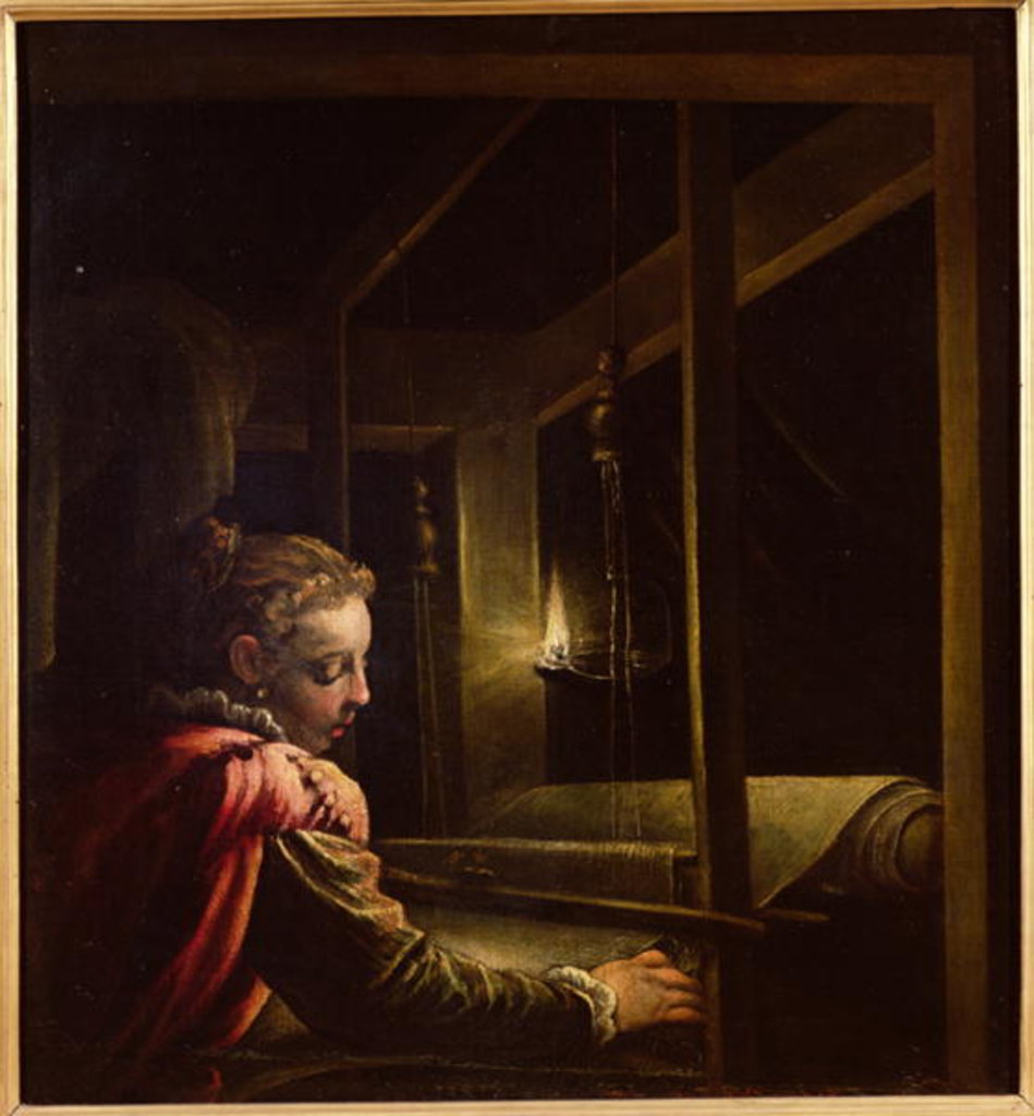 Detail of Penelope Undoing her Tapestry by Leandro da Ponte Bassano