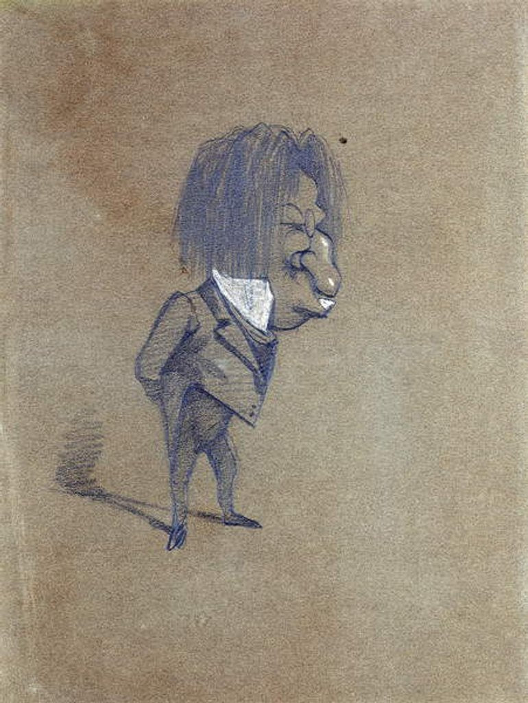 Detail of Caricature of Jules Husson 'Champfleury', 1858 by Claude Monet