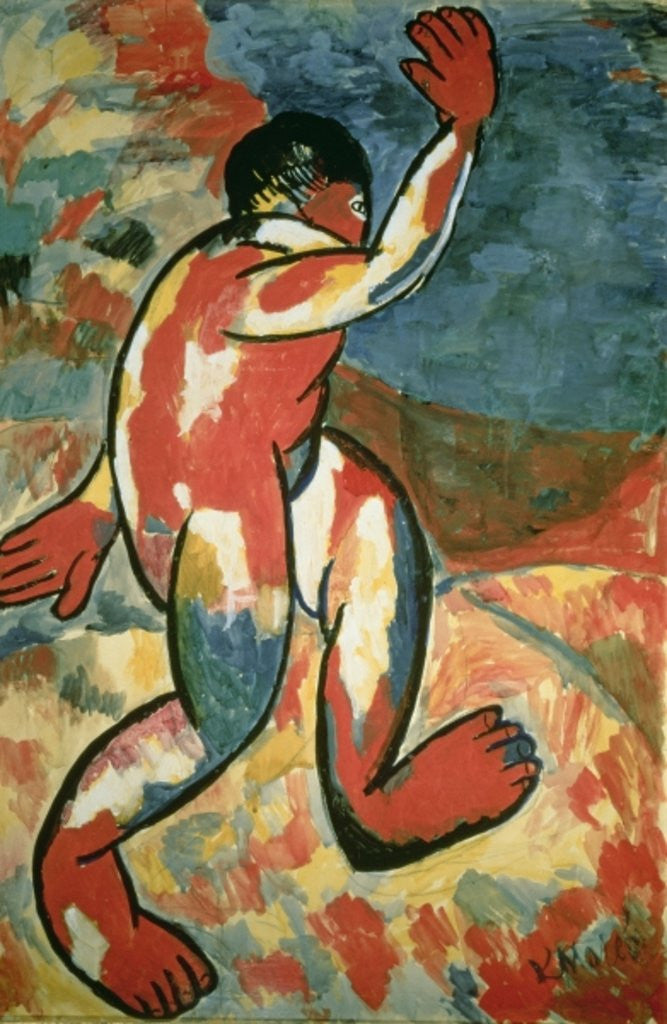 Detail of A Bather by Kazimir Severinovich Malevich