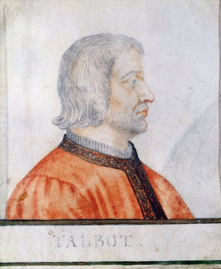 Detail of John Talbot 1st Earl of Shrewsbury by Thierry Bellange