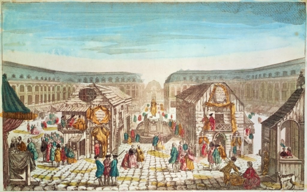 Detail of St. Ovide Fair, Place Vendome by French School