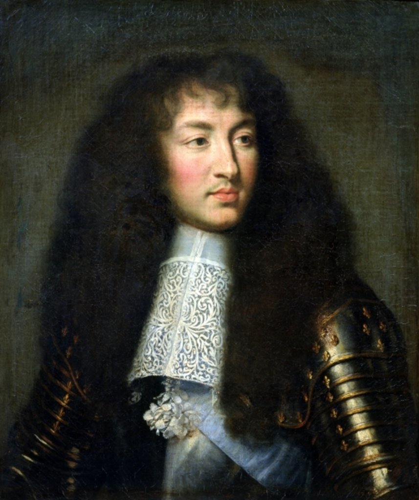 Detail of Portrait of Louis XIV, 1661-62 by Charles Le Brun