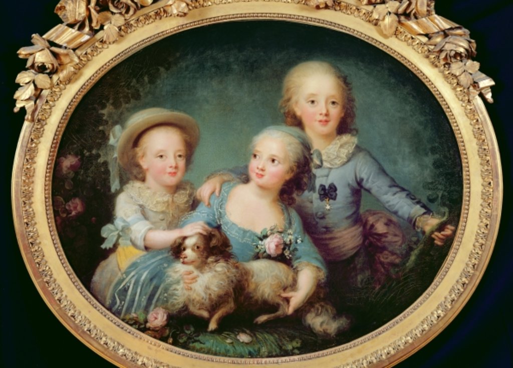 Detail of The Children of Charles de France, 1781 by French School
