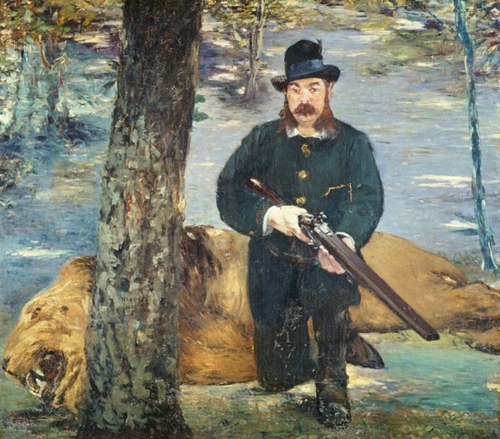 Detail of Pertuiset, Lion Hunter, 1881 by Edouard Manet