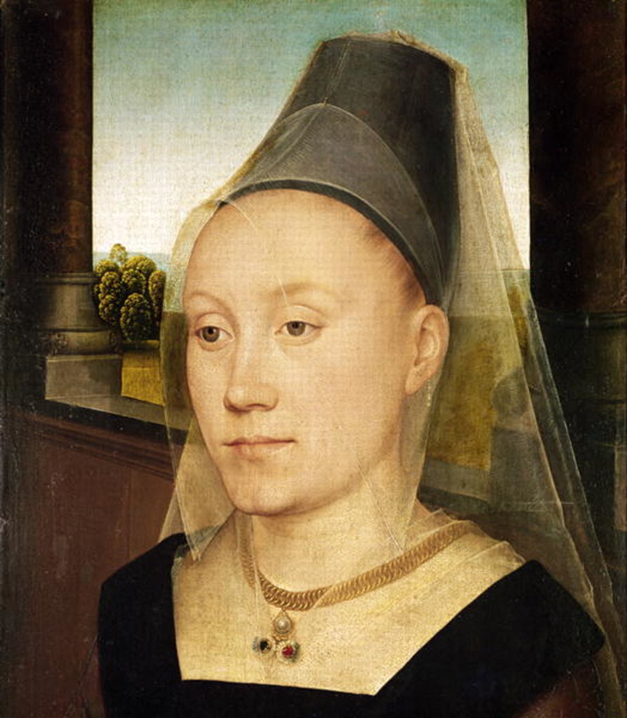 Detail of Barbara de Vlaenderberch, c.1472-75 by Hans Memling