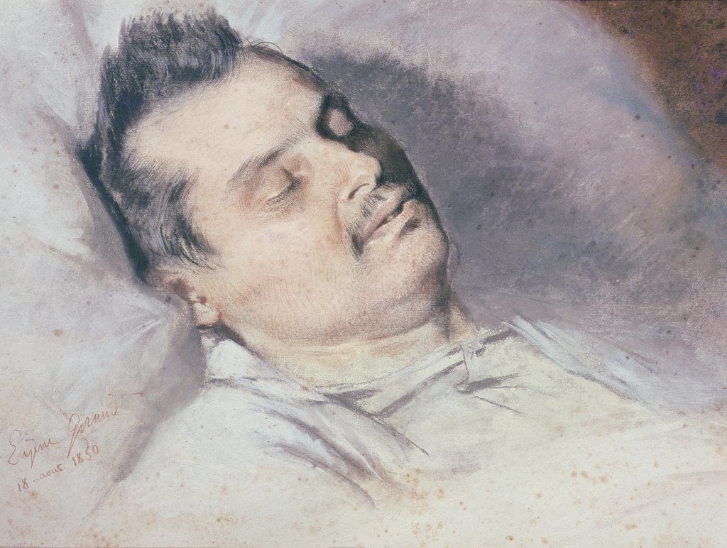 Detail of Honore de Balzac on his Deathbed, 15th August 1850 by Eugene Giraud