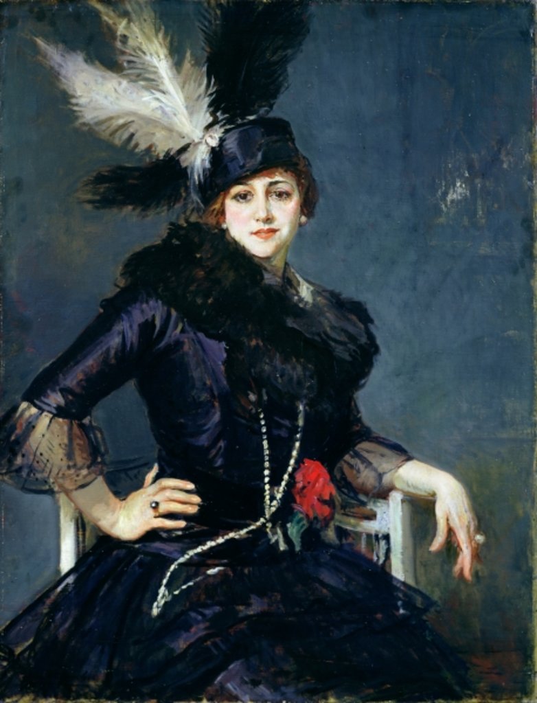 Detail of Gilda Darthy by Jacques-Emile Blanche