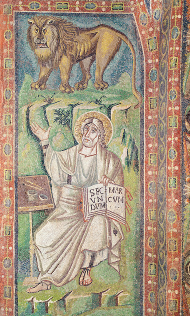 Detail of St. Mark the Evangelist by Byzantine School