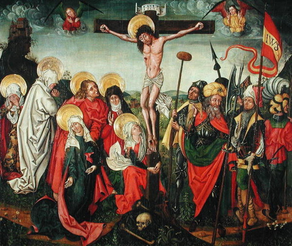Detail of Crucifixion by Urbanus (attr.to) Huter