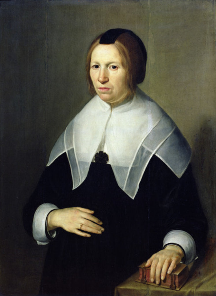 Detail of Portrait of a Woman by Willem van Honthorst