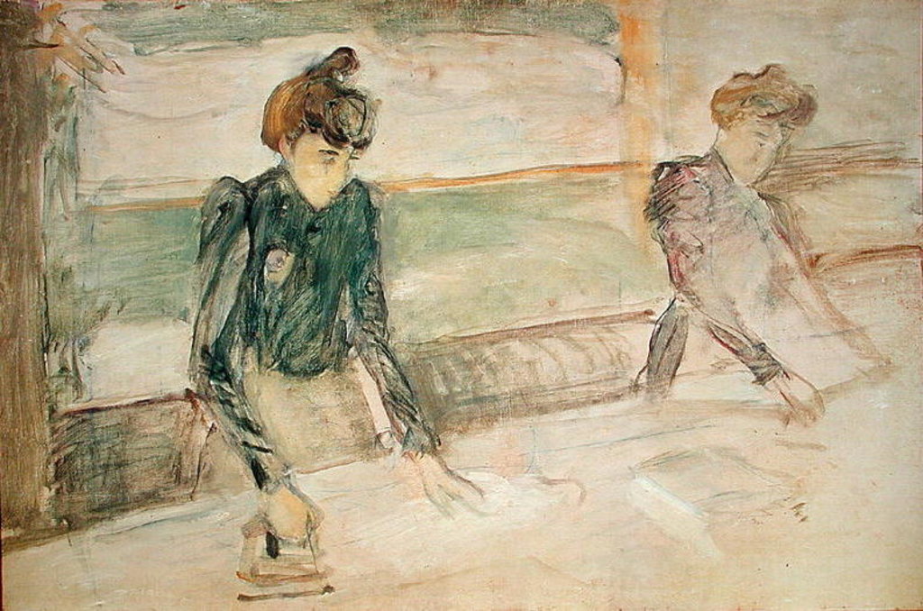 Detail of The Laundresses by Henri de Toulouse-Lautrec