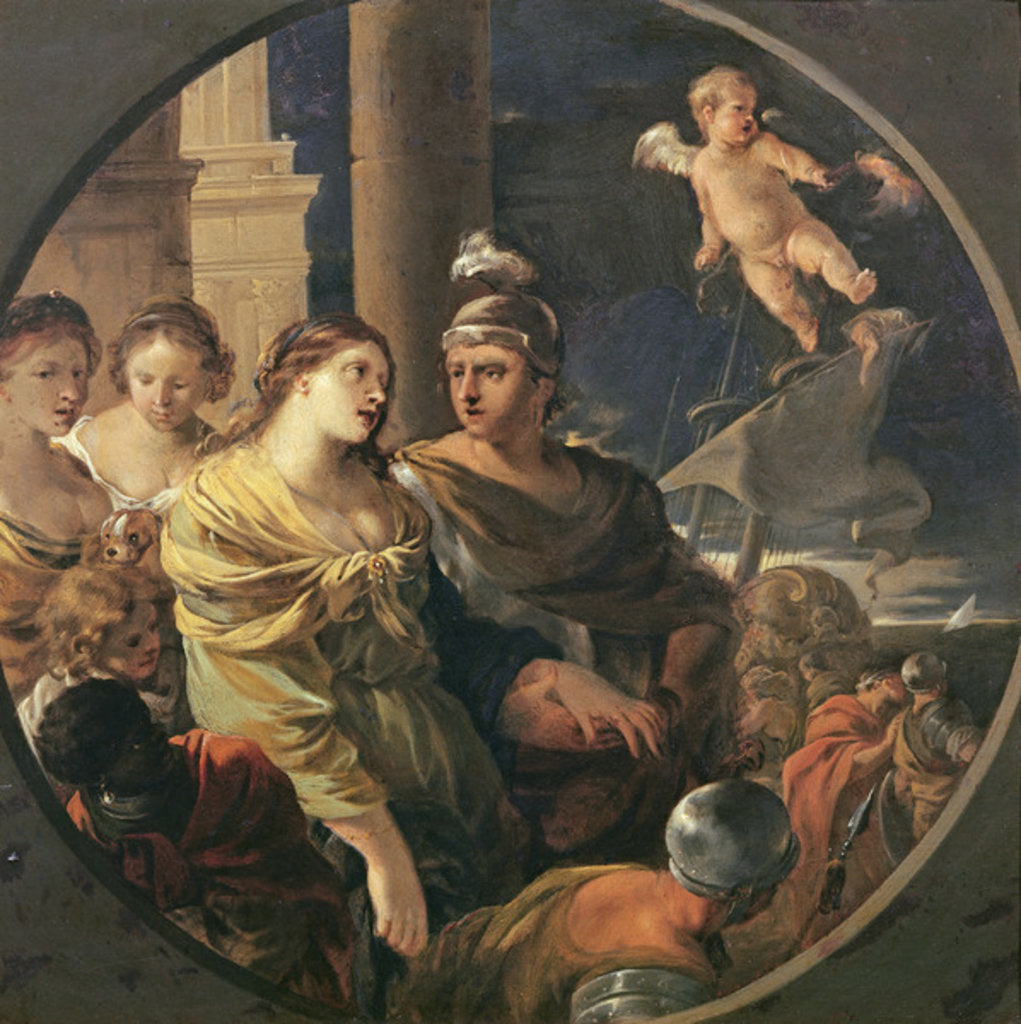 Detail of The Farewell of Dido and Aeneas by Sebastien Bourdon