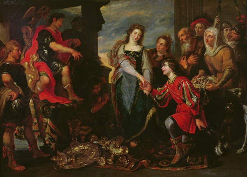 Detail of The Continence of Scipio by Pieter van Mol