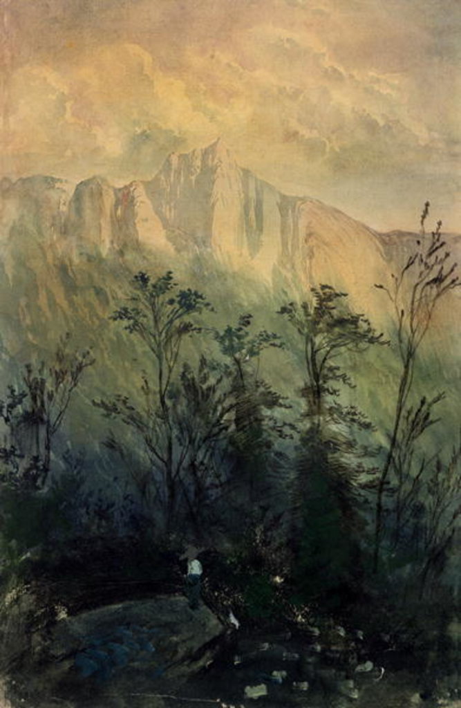 Detail of Landscape in the Vosges, c.1883 by Gustave Dore