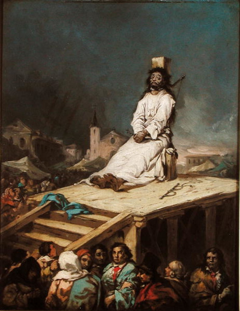 Detail of The Garrotte by Eugenio Lucas y Padilla