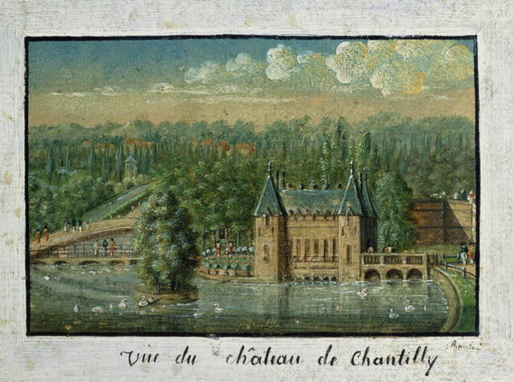 Detail of The Chateau de Chantilly by French School
