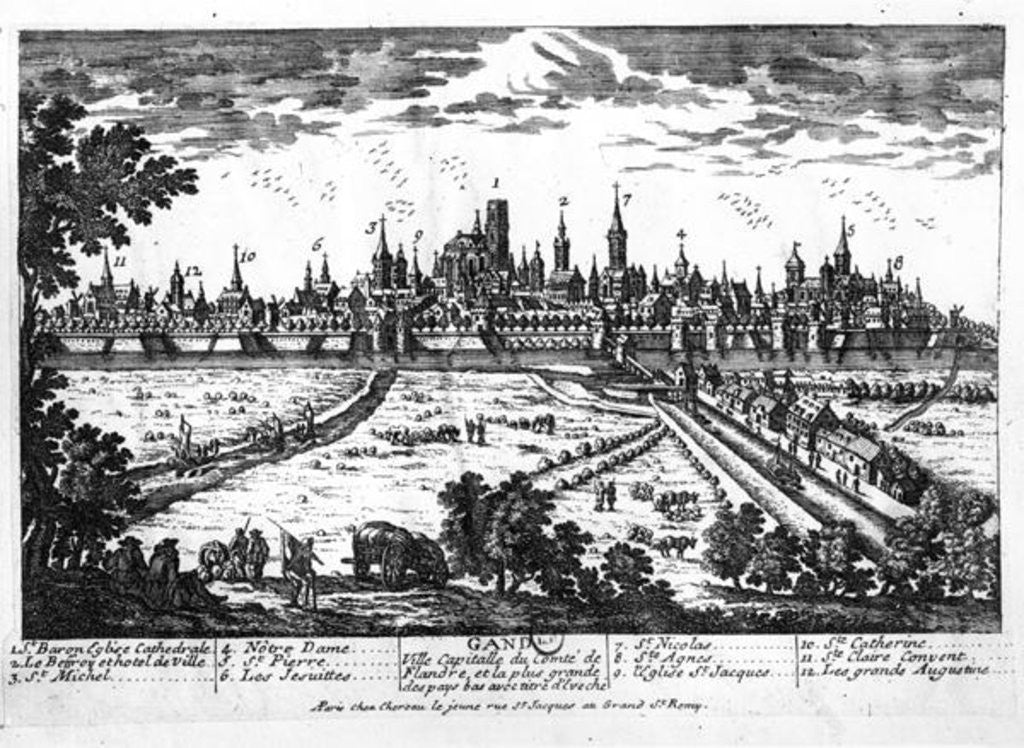 View of Ghent by French School