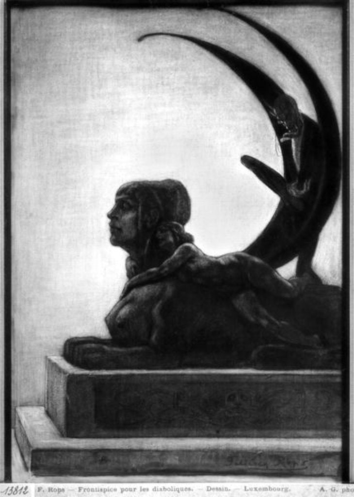 Detail of Sphinx by Felicien Rops