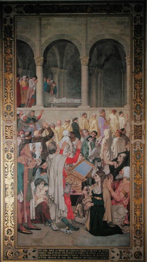 Detail of The Miracle of St. Genevieve, 1883 by Theodore Pierre Nicolas Maillot