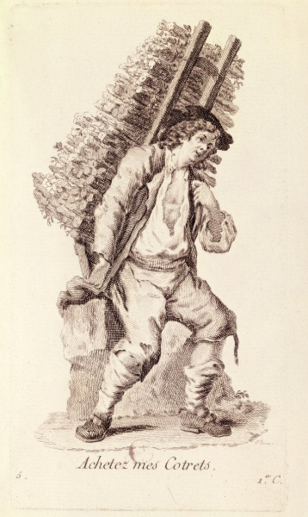 Detail of The Faggot Seller by French School