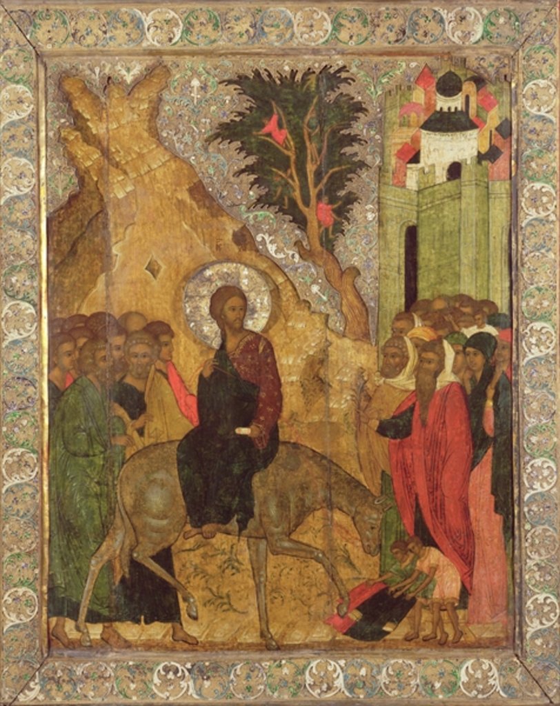 Detail of The Entry into Jerusalem, Moscow School by School Russian