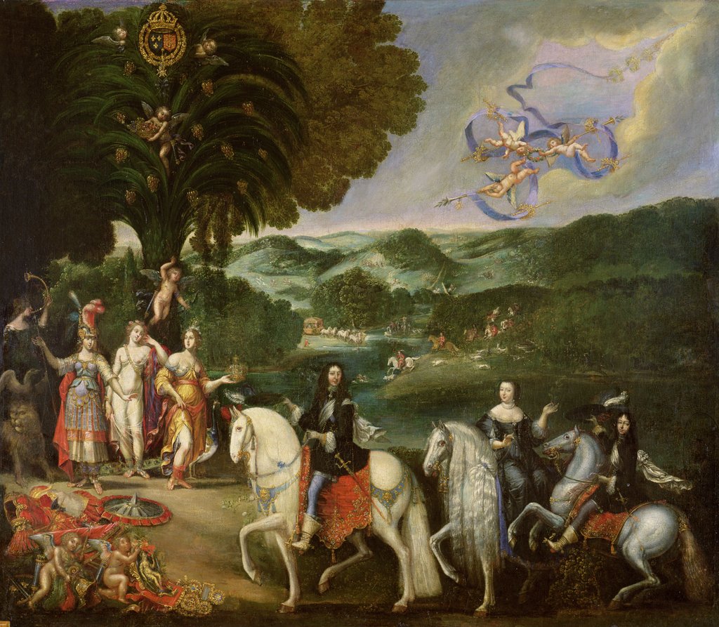 Detail of Allegory of the Marriage of Louis XIV in 1631 by Claude (attr. to) Deruet