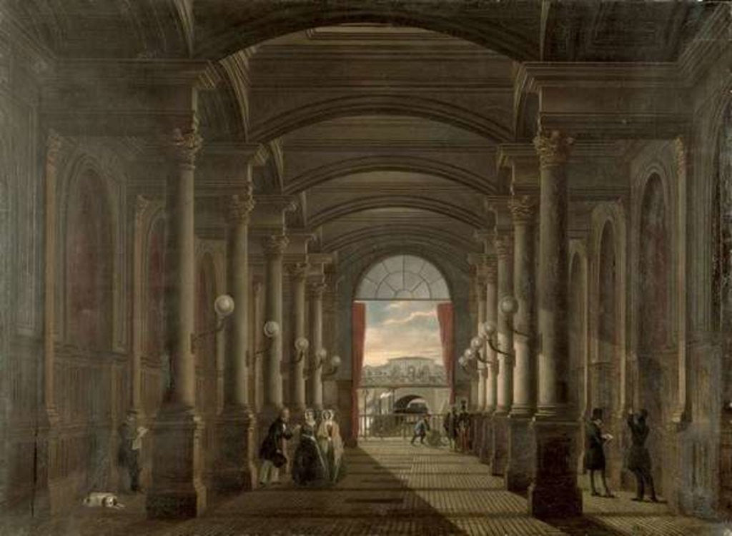 Detail of Interior of the Gare Saint-Lazare by French School