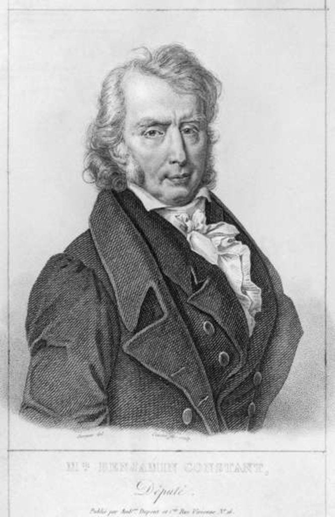 Detail of Henri Benjamin Constant de Rebecque as Deputy by Jacques