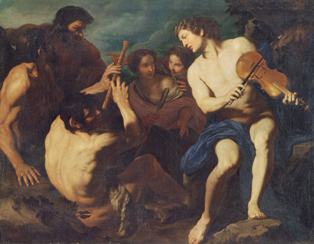 Detail of Musical Duel between Apollo and Marsyas by Pietro Antonio Novelli