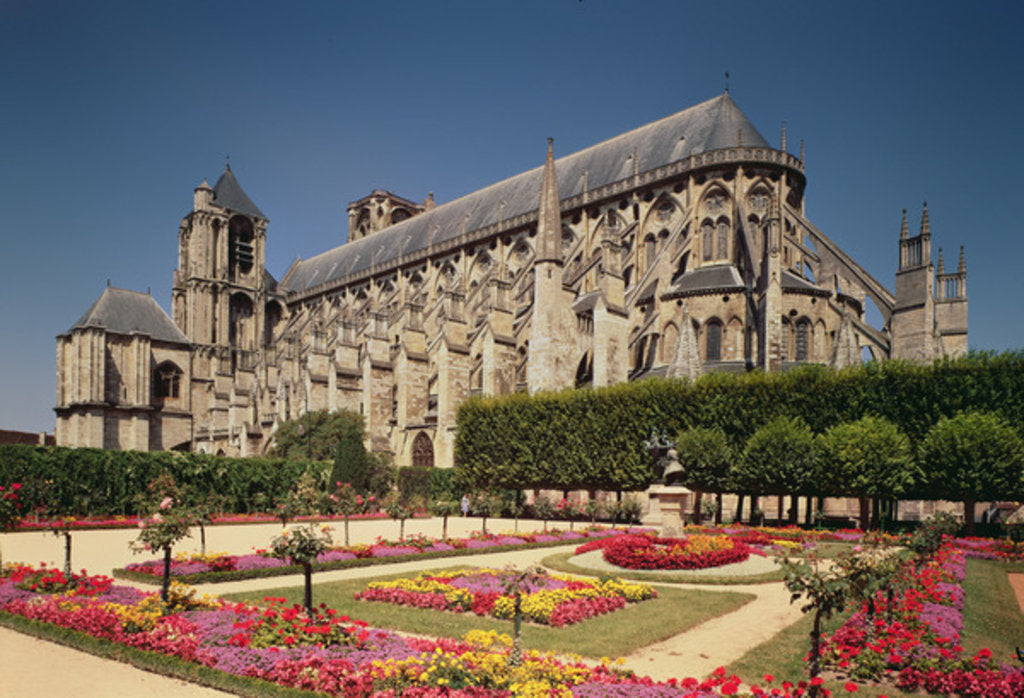 Detail of View of the nave of St. Etienne Cathedral, built 1200-60 by French School