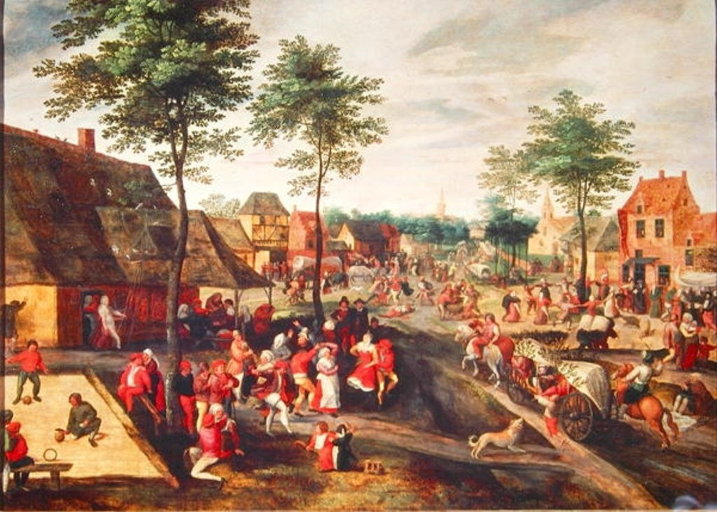 Detail of Flemish Kermesse by Gillis Mostaert