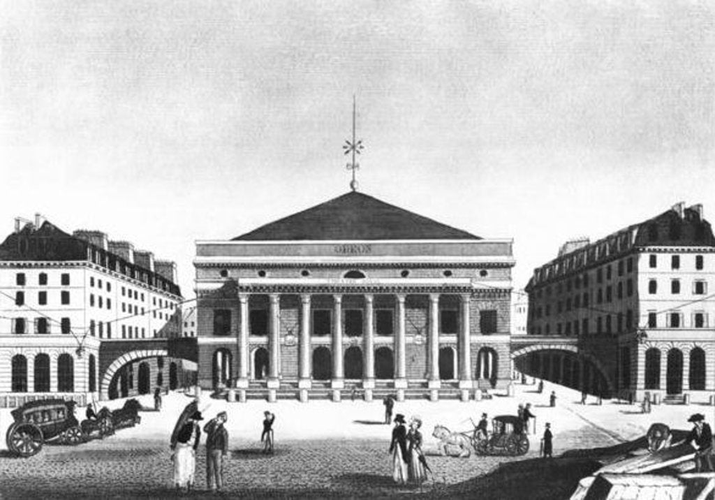 Detail of The Theatre de l'Odeon, c.1830 by French School