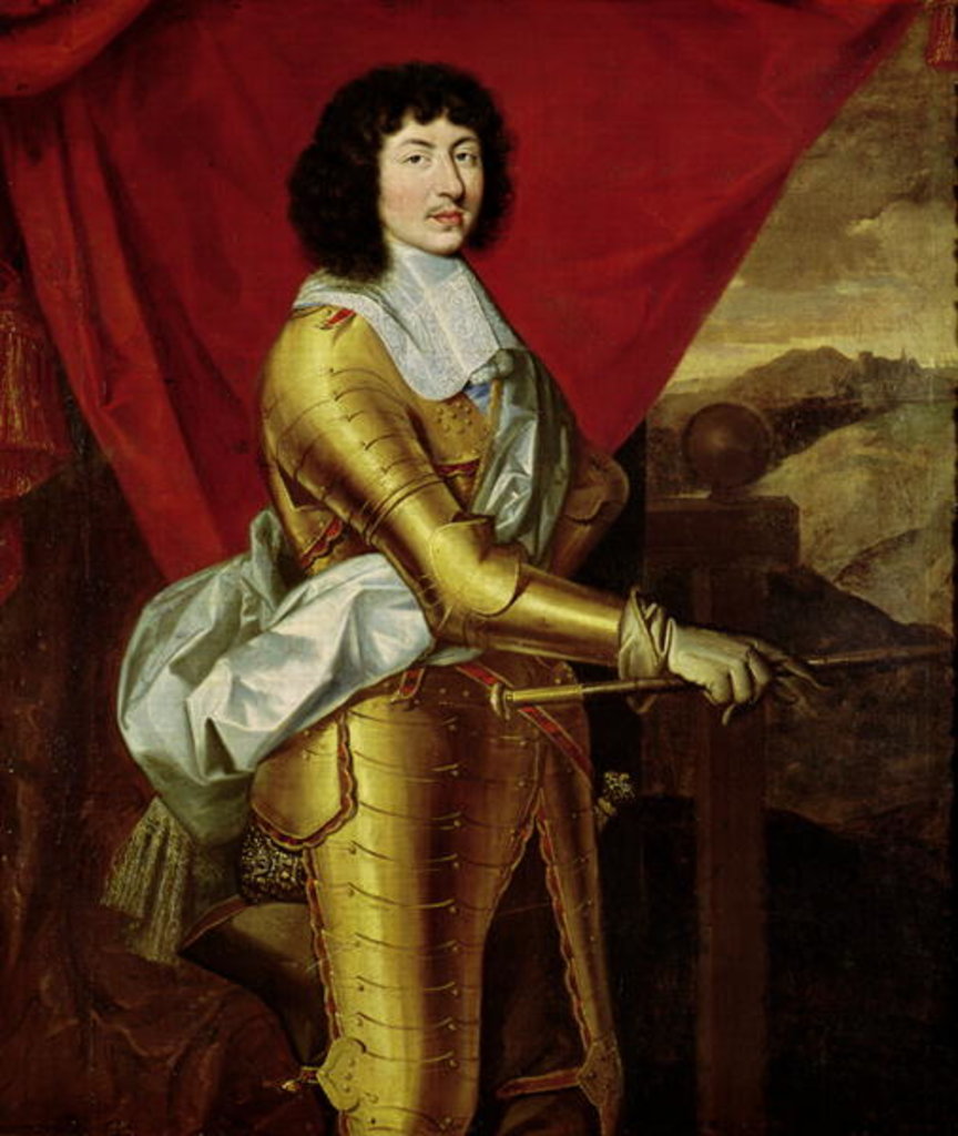 Detail of Louis XIV by Pierre Mignard