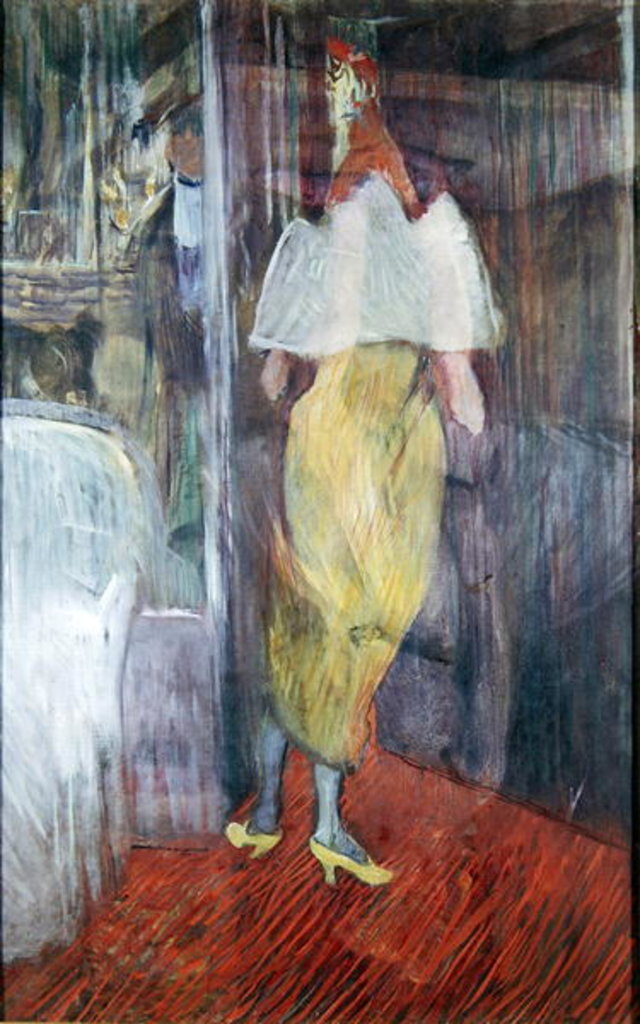 Detail of Woman Entering a Box at the Theatre, 1894 by Henri de Toulouse-Lautrec