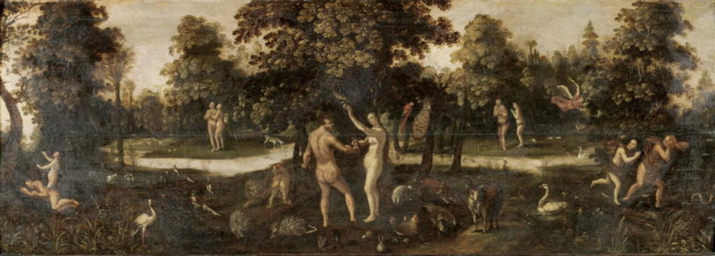 Detail of Adam and Eve Banished from Paradise by Flemish School
