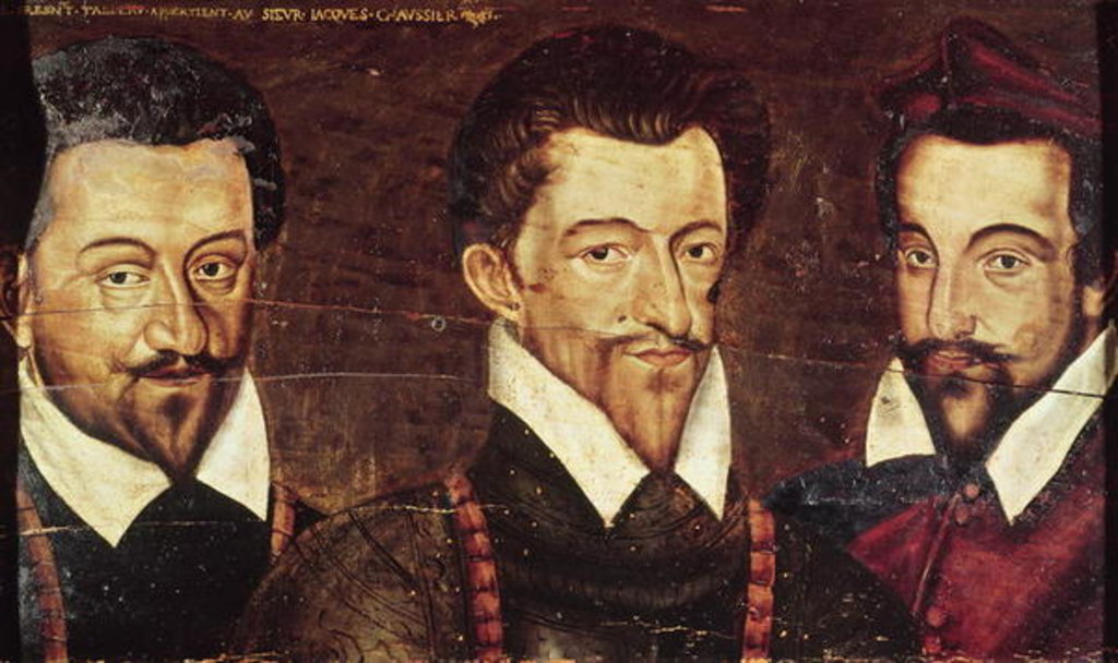 Detail of Portraits of Three Dukes of Guise by French School