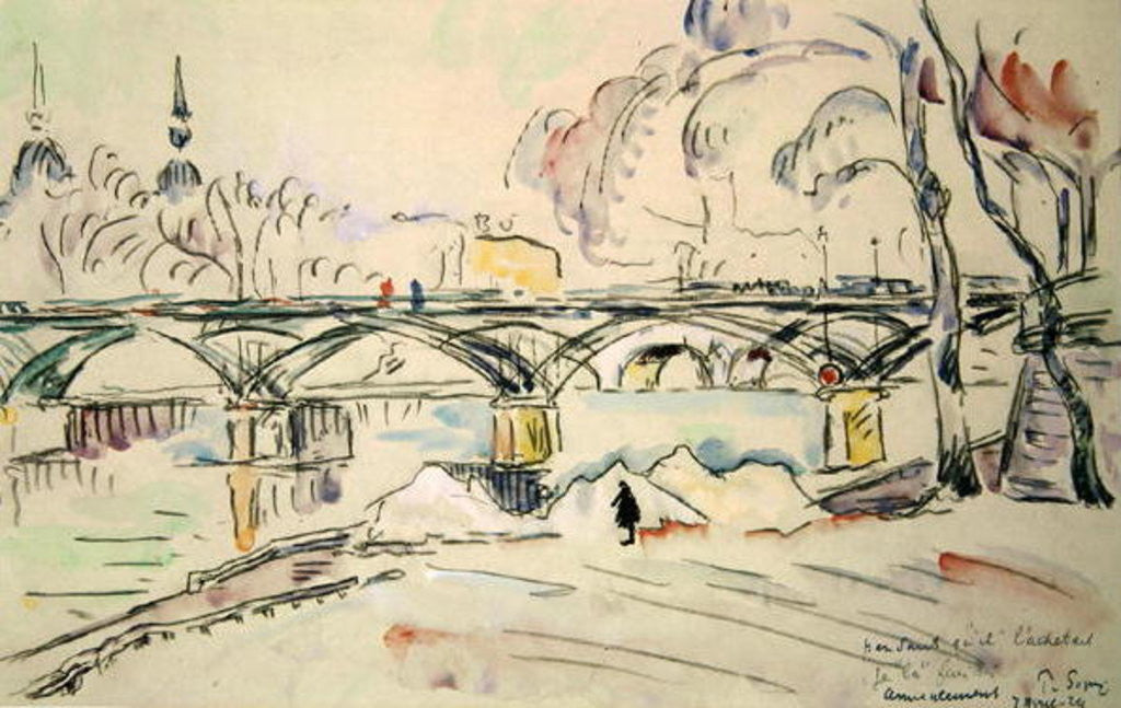 Detail of The Pont des Arts by Paul Signac