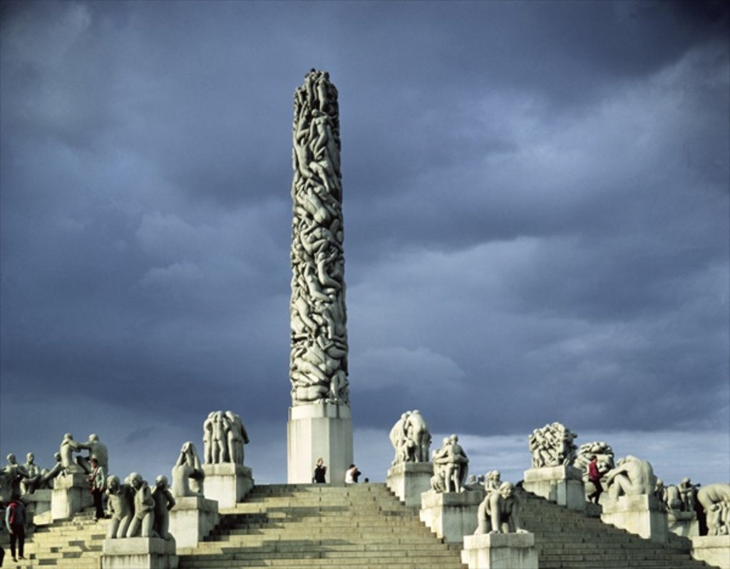 Detail of View of the Monolith Plateau, built 1929-43 by Gustav Vigeland